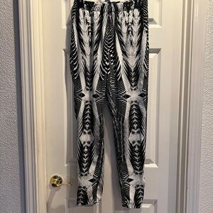 Black and White Patterned Pants